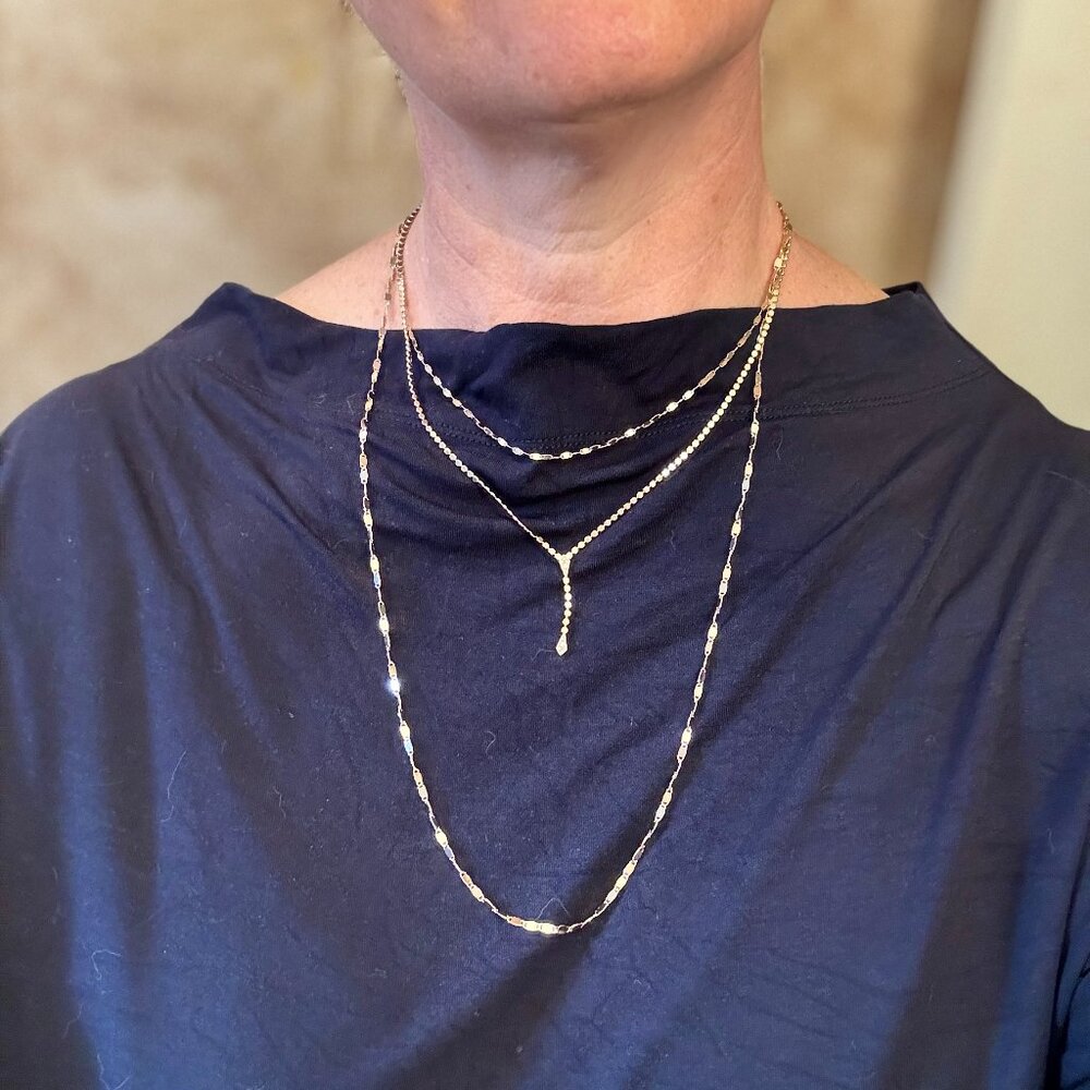 Stella and Dot gold layering Necklace